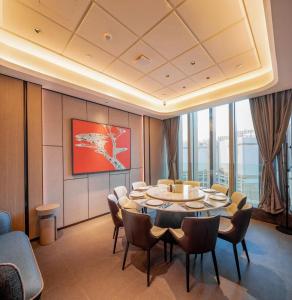 Un lugar para sentarse en Mustel Hotel Knowledge City Guangzhou