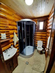 Phòng tắm tại къщи за гости Под звездите