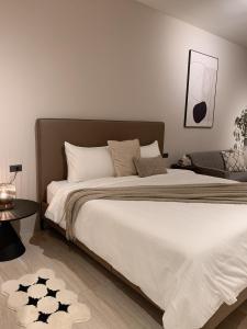 Cama ou camas em um quarto em Minilove Homestay