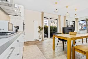 Kuchyň nebo kuchyňský kout v ubytování Elegant 1BR - Limpertsberg Gem