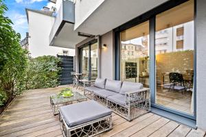 Balkón nebo terasa v ubytování Elegant 1BR - Limpertsberg Gem