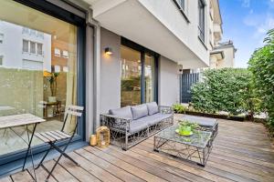 Balkón nebo terasa v ubytování Elegant 1BR - Limpertsberg Gem