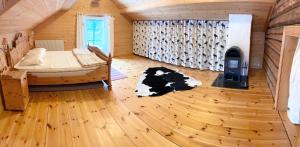 Postel nebo postele na pokoji v ubytování Lillstugan Sälen by