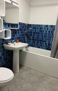 Koupelna v ubytování Beau studio rénové, vue exceptionnelle Mer-Dune