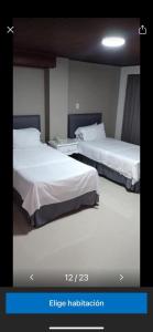 Postel nebo postele na pokoji v ubytování Hotel Suite Santa Rosa
