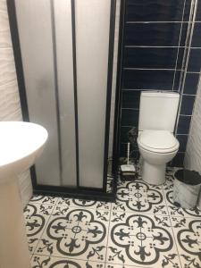 イスタンブールにあるレイデル ホテルのバスルーム(トイレ、洗面台付)