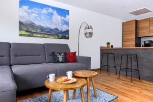 Køkken eller tekøkken på Berg Fux - Ferienwohnung Francis der Esel