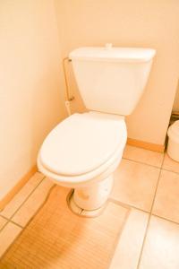 a bathroom with a white toilet in a room at Résidence La Demeurance - 3 Pièces pour 6 Personnes 34 in Valloire