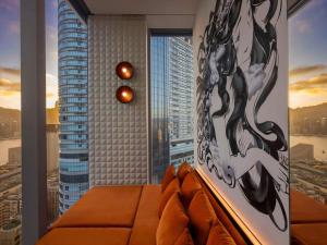 Ruang duduk di Mondrian Hong Kong