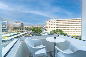 Balkón nebo terasa v ubytování HL Rondo Hotel