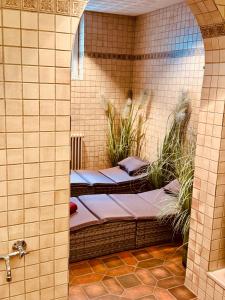 Postel nebo postele na pokoji v ubytování Hotel Restaurant Adler Stube