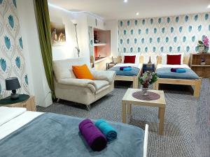 Posteľ alebo postele v izbe v ubytovaní Downtown Acacia str Apartment