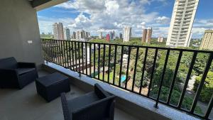 Balkón nebo terasa v ubytování Novíssimo apartamento no Centro de Foz - perto de tudo