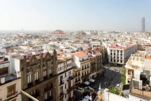 Widok na miasto Sewilla z tego apartamentu