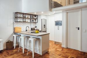 Kuchyň nebo kuchyňský kout v ubytování Drieks' Place