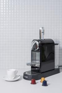 Tetera y cafetera en Hotel Atom Třebíč
