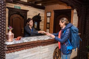Gæster der bor på Hotel Manang