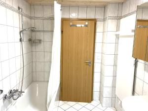 Koupelna v ubytování Monteurwohnung Dornfelder