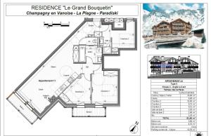 Plan piętra w obiekcie Résidence Le Grand Bouquetin - 4 Pièces pour 8 Personnes MAE-9924