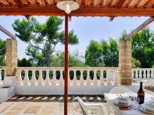 a view from the patio of a villa at Residence Mariposa - Apartments & Rooms in Salve
