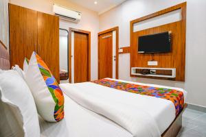 TV a/nebo společenská místnost v ubytování Hotel Affari