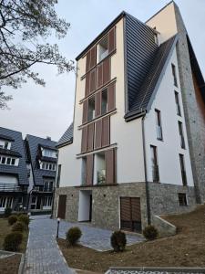 O edifício onde o apartamento está situado