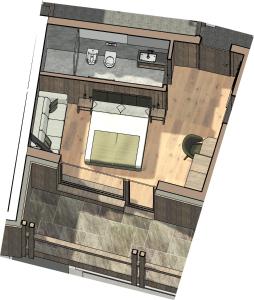 Půdorys ubytování Hotel Piz Seteur