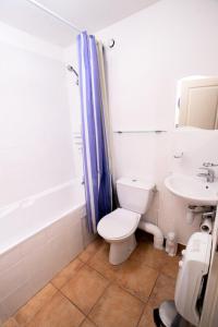 A bathroom at Les Chalets Petit Bonheur - Chalets pour 6 Personnes 474