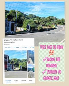 a page of a website with a picture of a road at Nangalisan Liliz Lee Private Resort and Accomodation 