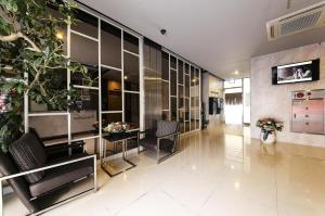 TV a/nebo společenská místnost v ubytování Wate Hotel