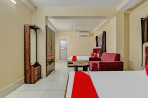 En eller flere senger på et rom på OYO Flagship 81208 Jagarnath Palace