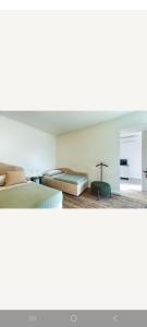 two beds sitting on a shelf in a room at Villa "LE GILDA" 5 STELLE in Massa