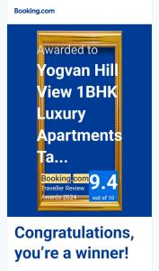 a sign that says congratulations youre a winner at Yogvan Holidays 1BHK Apartments Tapovan Rishikesh in Rishīkesh