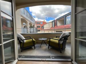 En balkong eller terrasse på Luxury Home / 2-Raum-Apartment an der Frauenkirche