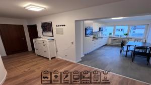 Kuchyň nebo kuchyňský kout v ubytování Business Apartment Bühl