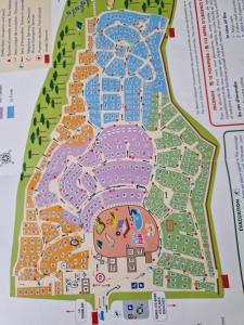 Un mapa del complejo en el menú en Mobil home 108 Siblu La Pignade Fun pass non inclus, en La Tremblade