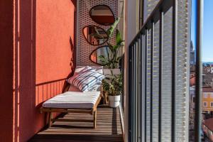 Koper Seaside Residence的阳台或露台
