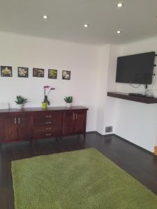 A television and/or entertainment centre at Ferienhaus Judit