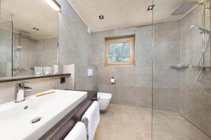 Koupelna v ubytování Chalet Stuibenfall Niederthai