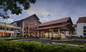 a rendering of a building with a courtyard at PARKROYAL A'FAMOSA MELAKA RESORT in Melaka