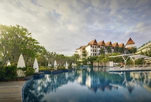 a rendering of the pool at the resort at PARKROYAL A'FAMOSA MELAKA RESORT in Kampong Alor Gajah