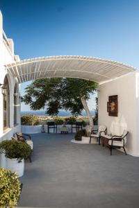 Balkón nebo terasa v ubytování Villa Iliovasilema Santorini