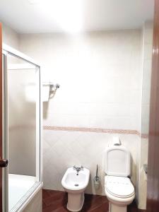 Kúpeľňa v ubytovaní Hostal Cuzco