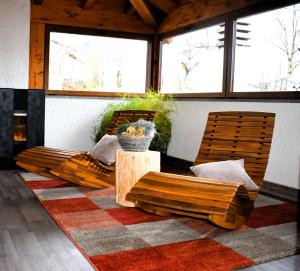Ruang duduk di Albergo Canella