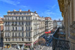 Udsigt til Marseille eller udsigt til byen taget fra lejligheden