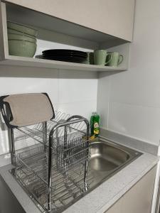 Kuchyň nebo kuchyňský kout v ubytování Depto Nuevo Chillan Centro 2D-2B-E privado