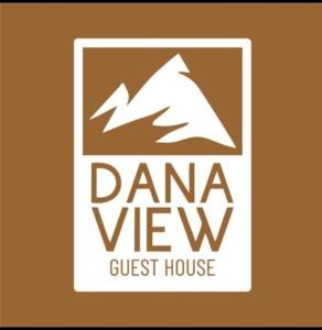 logotipo de un hostal con montaña en Dana View Guest House, en Dana