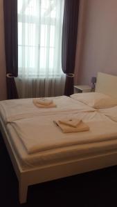 Posteľ alebo postele v izbe v ubytovaní Penzion U Lucerny