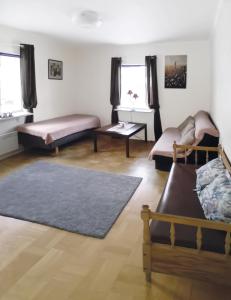 Un pat sau paturi într-o cameră la Fritidshus - Cottage - Holiday house - Soluppgång