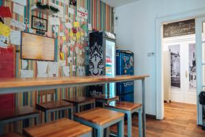 Kuchyň nebo kuchyňský kout v ubytování Hostel Beogradjanka